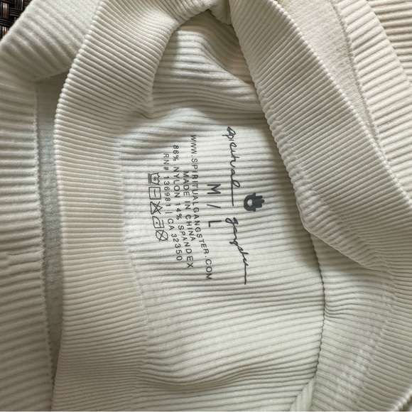 Spiritual Gangster Athena seamless ribbed cropped tank/bra NWT. Size M/L - Picture 8 of 9